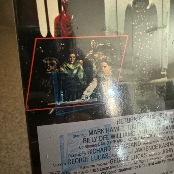 Return of the Jedi: Sealed 1990 CBS FOX Red Label with Blue Watermark:Star Wars - Picture 8 of 8